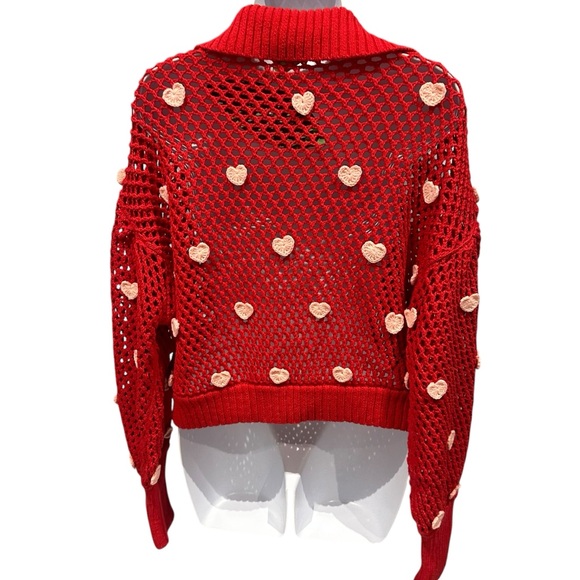 FARM Rio Red Heart Sweater - Picture 10 of 12